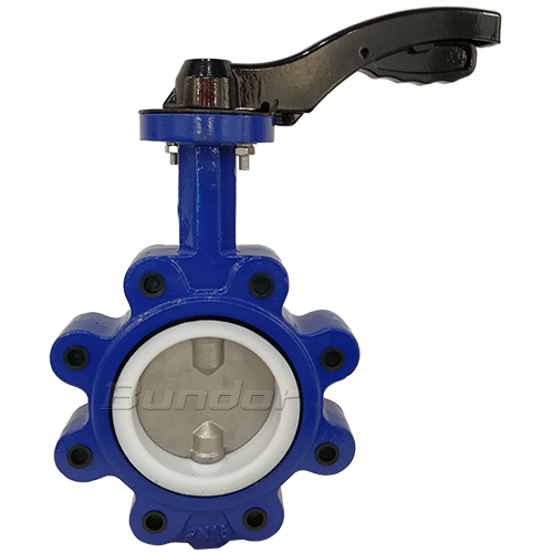 PTFE Lined Lug Butterfly Valve With Handle