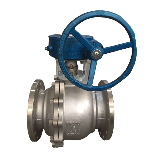 Worm Gear Flange SS Ball Valve