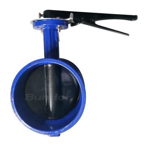 Grooved butterfly valve